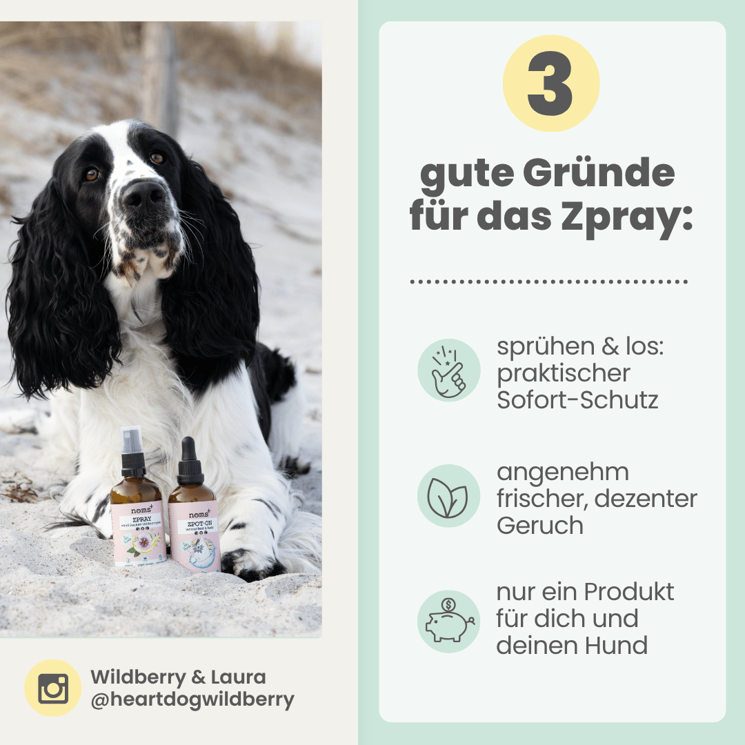 Zpray für Hunde und Menschen gegen Zecken, Milben [Jahresvorrat]